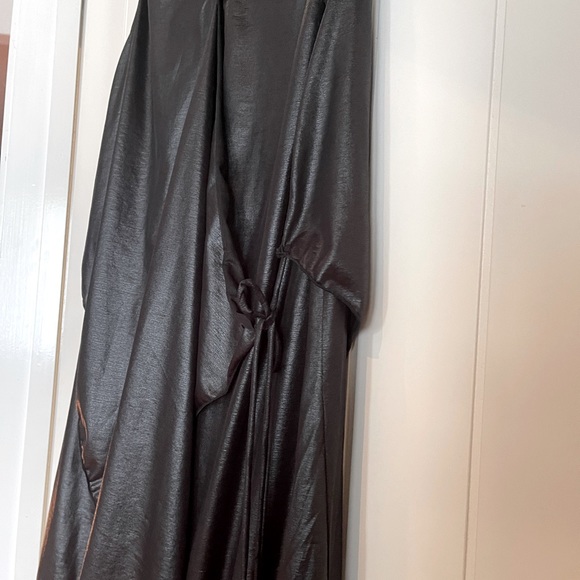 Boo Radley boho leather look dress/ties to adjust the look/style of dress S14 - Picture 7 of 14
